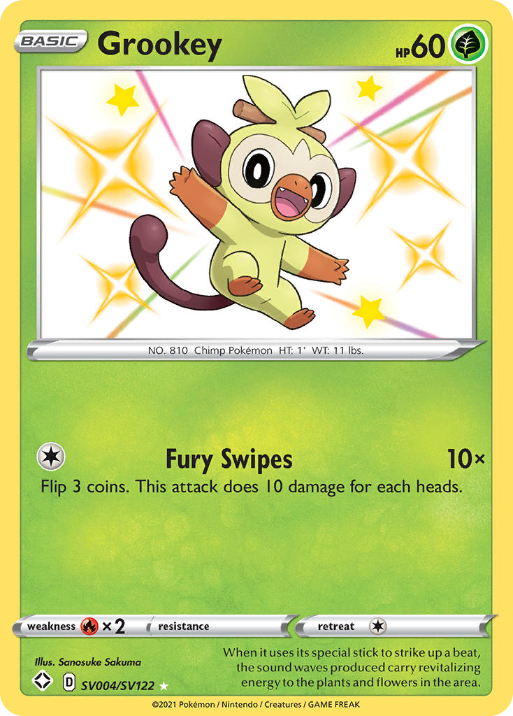 Shining Fates SV Grookey SV4/SV122